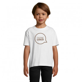 Tee-shirt enfant blanc 190 gr/m² Imperial