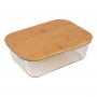 Lunch box personnalisable en verre et bambou Riwal