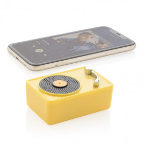 Mini-Enceinte Bluetooth retro YELLOW