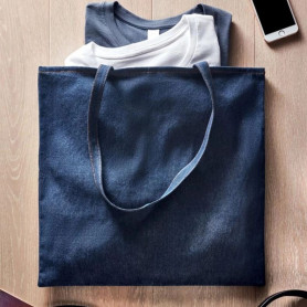 Tote bag 50% coton recyclé Bluejean