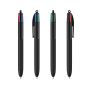 Stylo Bic 4 Couleurs Soft personnalisable noir fabriqué en France