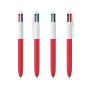 Stylo Bic 4 Couleurs Soft personnalisable rouge fabriqué en France