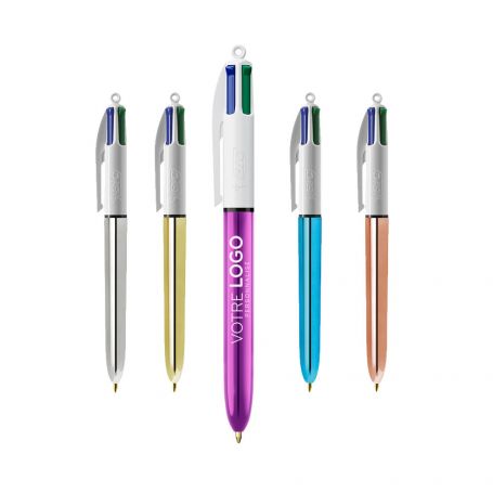 Stylo Bic 4 Couleurs Shine