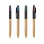 Stylo Bic 4 Couleurs Wood Style personnalisable fabriqué en France