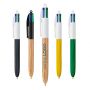 Stylo Bic 4 Couleurs Wood Style personnalisable fabriqué en France