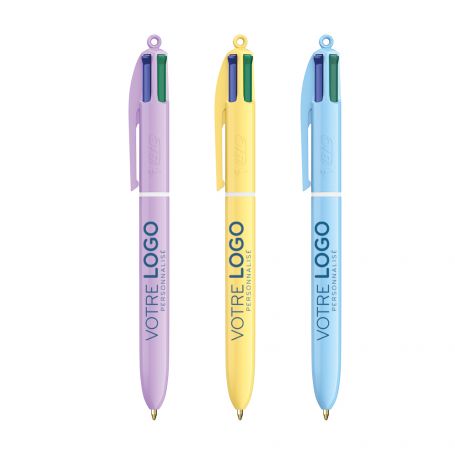 Stylo Bic 4 Couleurs Pastel