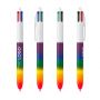 Stylo BIC 4 Couleurs Rainbow Decor personnalisé