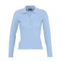 Polo manches longues femme Podium couleur